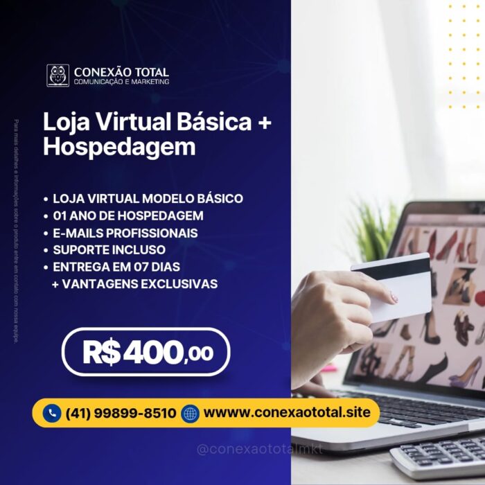 Loja Virtual Básica com Hospedagem