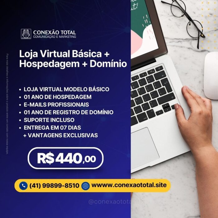 Loja Virtual Básica com Hospedagem e Domínio