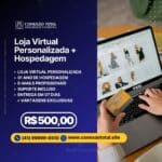 Loja Virtual personalizada com hospedagem