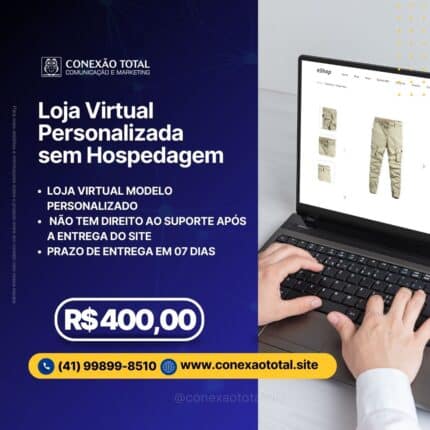 Loja Virtual personalizada sem hospedagem