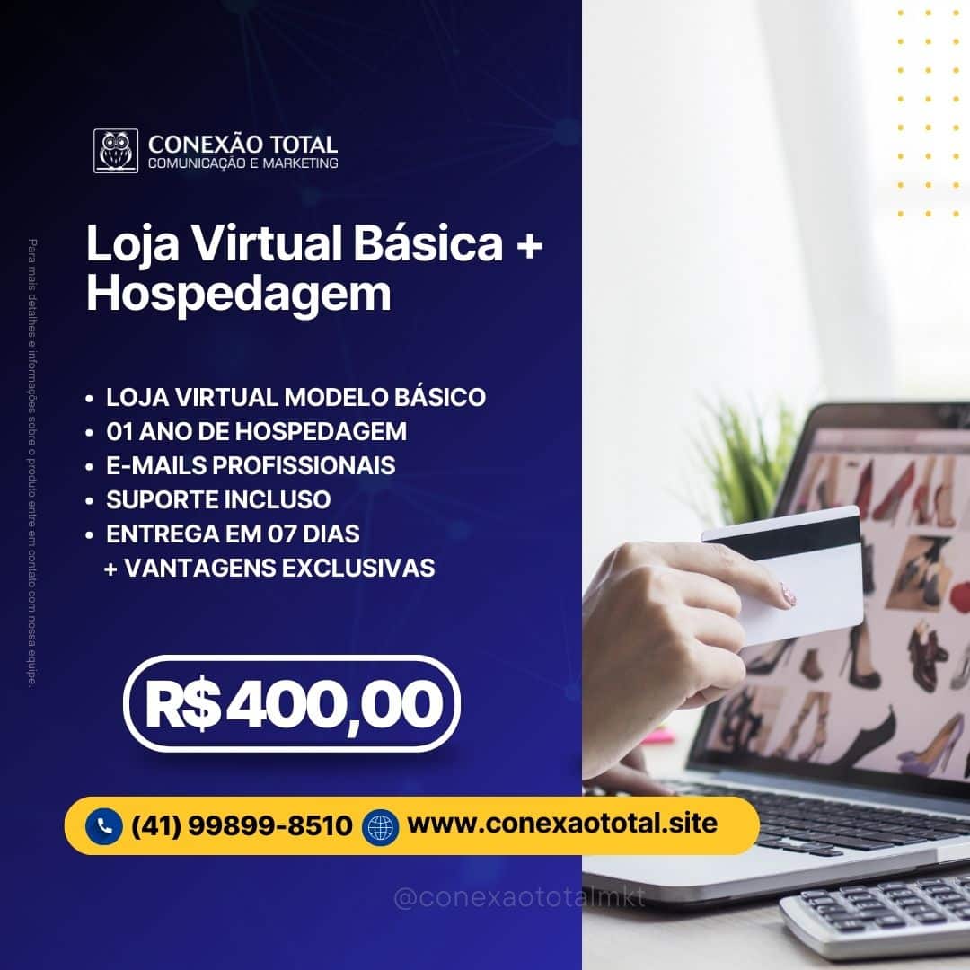 Loja virtual básica com hospedagem