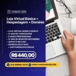 Loja virtual básica com hospedagem e domínio