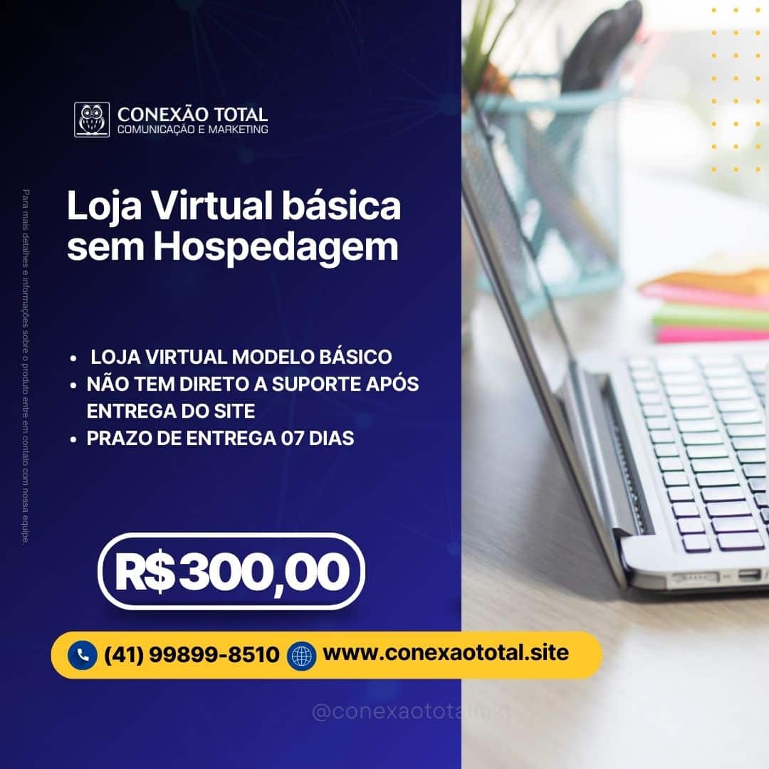 Loja virtual básica sem hospedagem