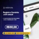 Registro Domínio .com anual