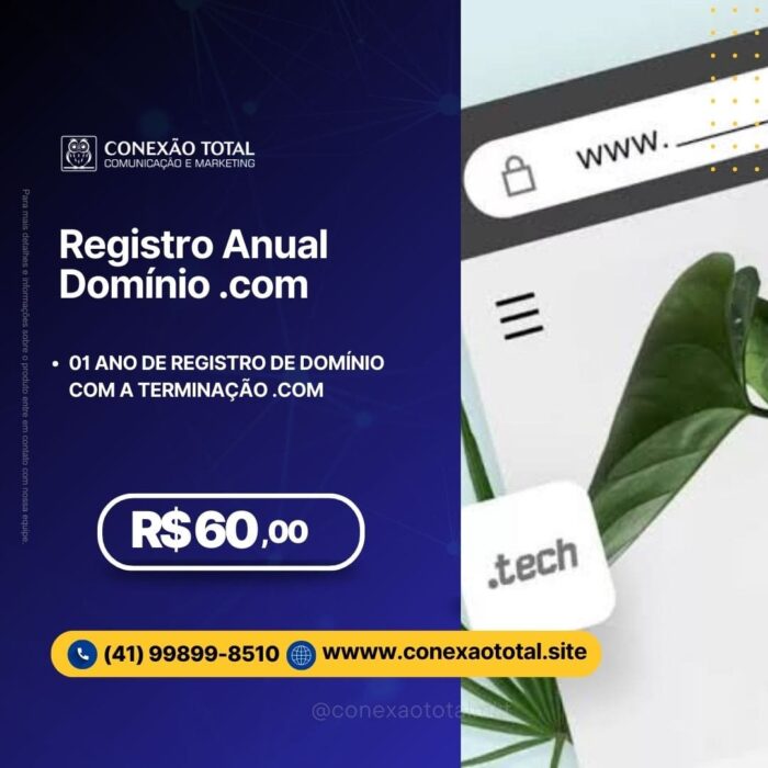 Registro de Domínio .com
