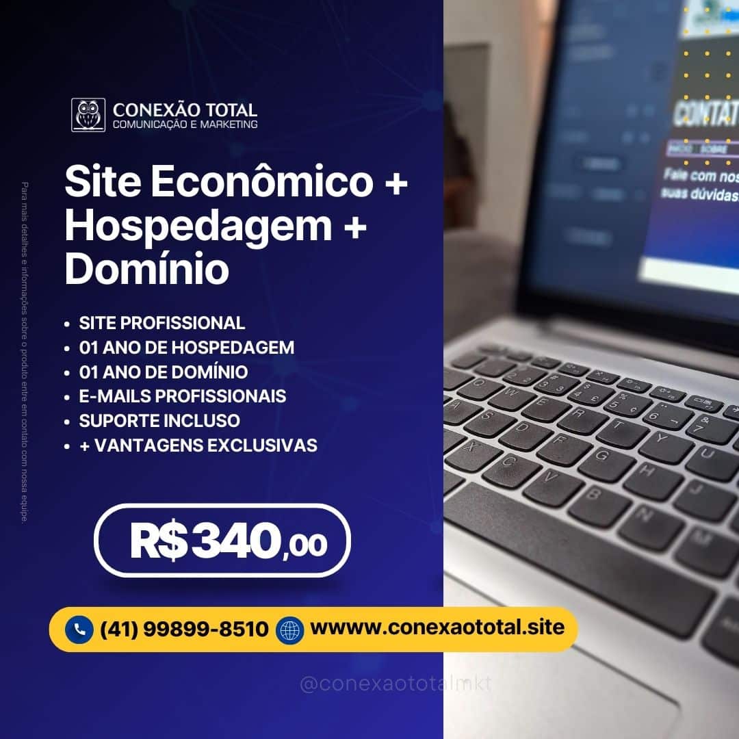 Site Econômico com Domínio Site ou Landing Page - Plano Econômico + Hospedagem + Domínio - Imagem 1