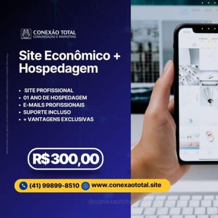 Site econômico com hospedagem