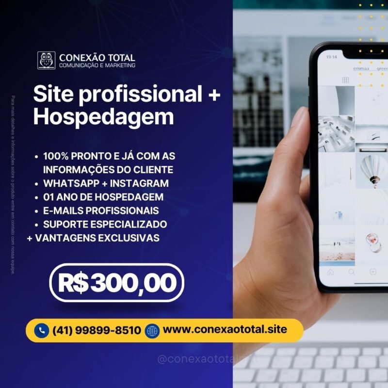 Site profissional com Hospedagem