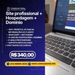 Site profissional com Hospedagem e Domínio