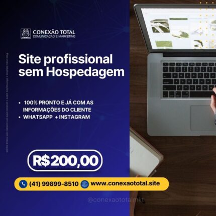 Site profissional sem Hospedagem