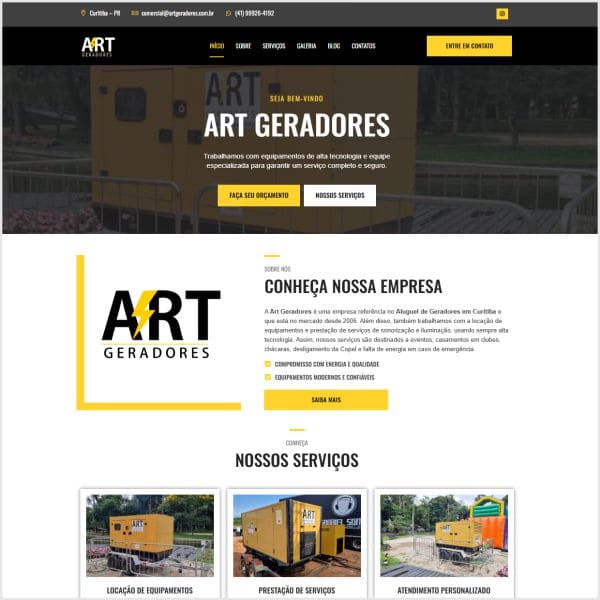 Locação de geradores em Curitiba