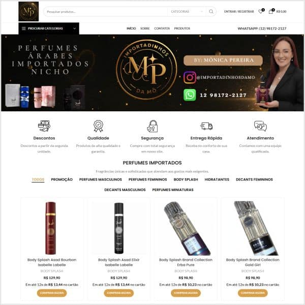 Criação Loja virtual Cosméticos em Curitiba